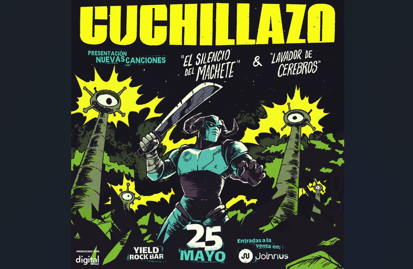 Cuchillazo presenta su nuevo sencillo, ‘Lavador de Cerebros’ este 25 de mayo en el Yield Bar – Caretas