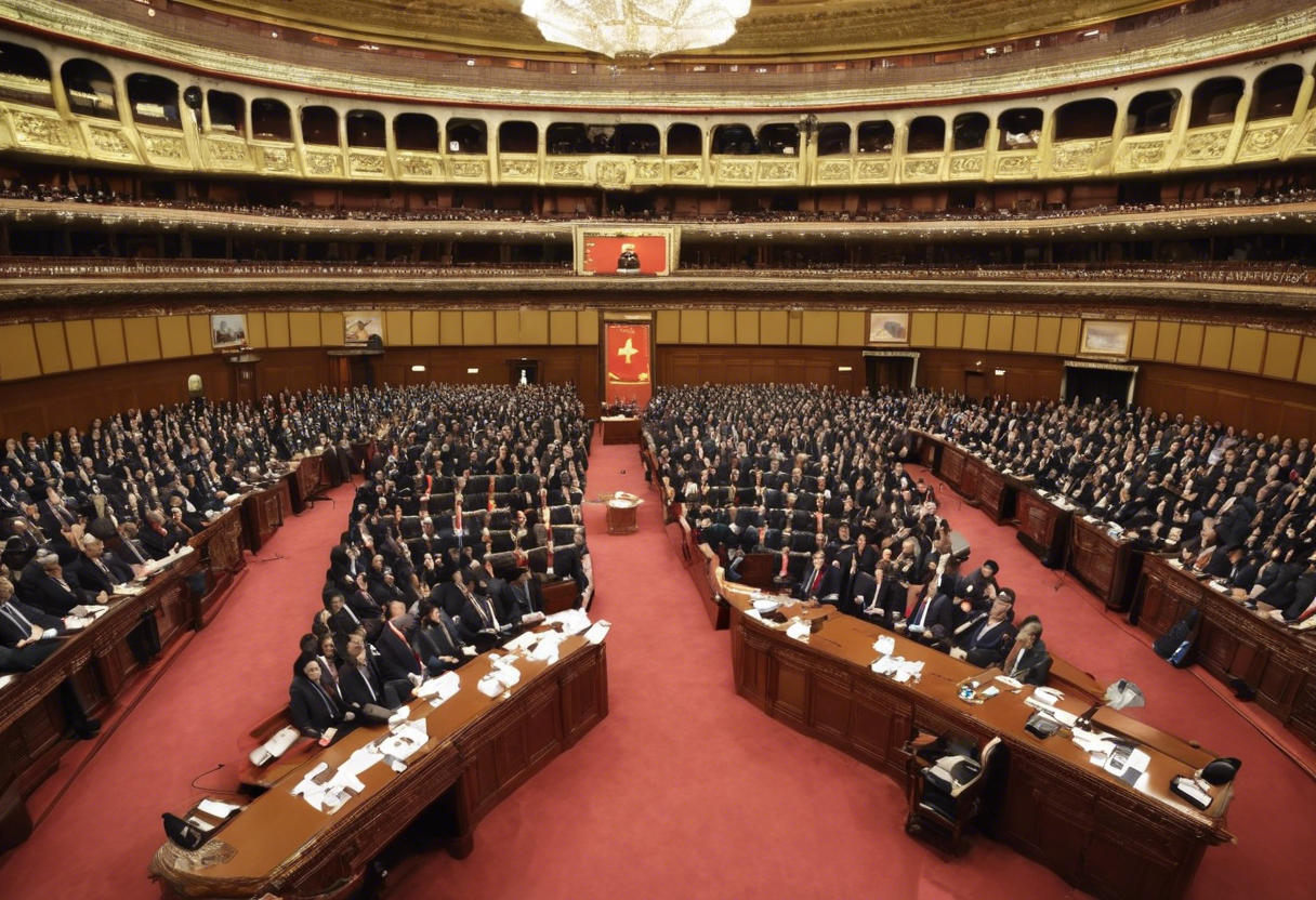 Pleno del Congreso autoriza viaje de presidenta Dina Boluarte a la República Popular China