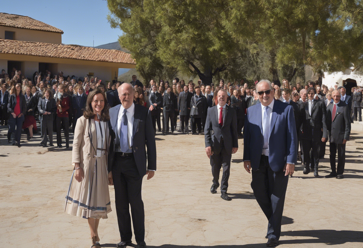 Dina Boluarte lleva francotiradores a inauguración de colegio en La Molina