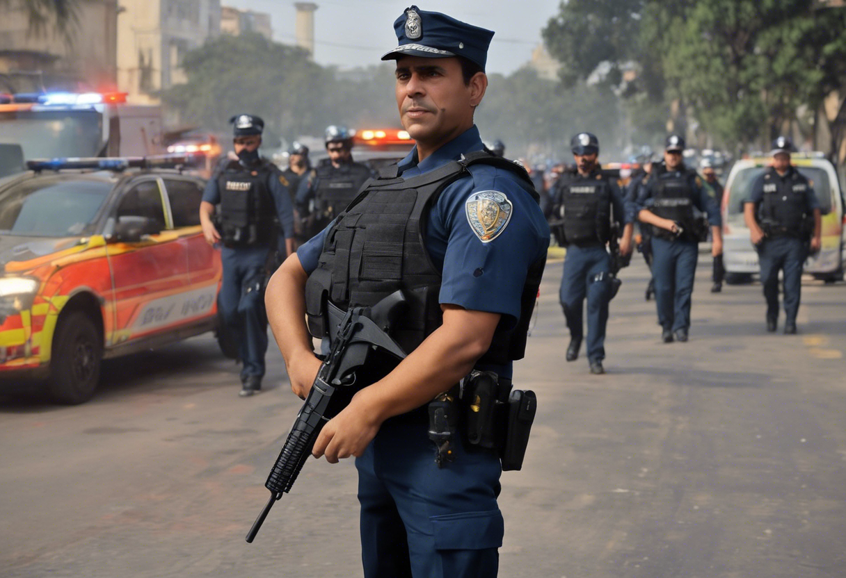 Dina Boluarte encabeza el operativo policial Amanecer Seguro que se lleva a cabo simultáneamente en todo el país.