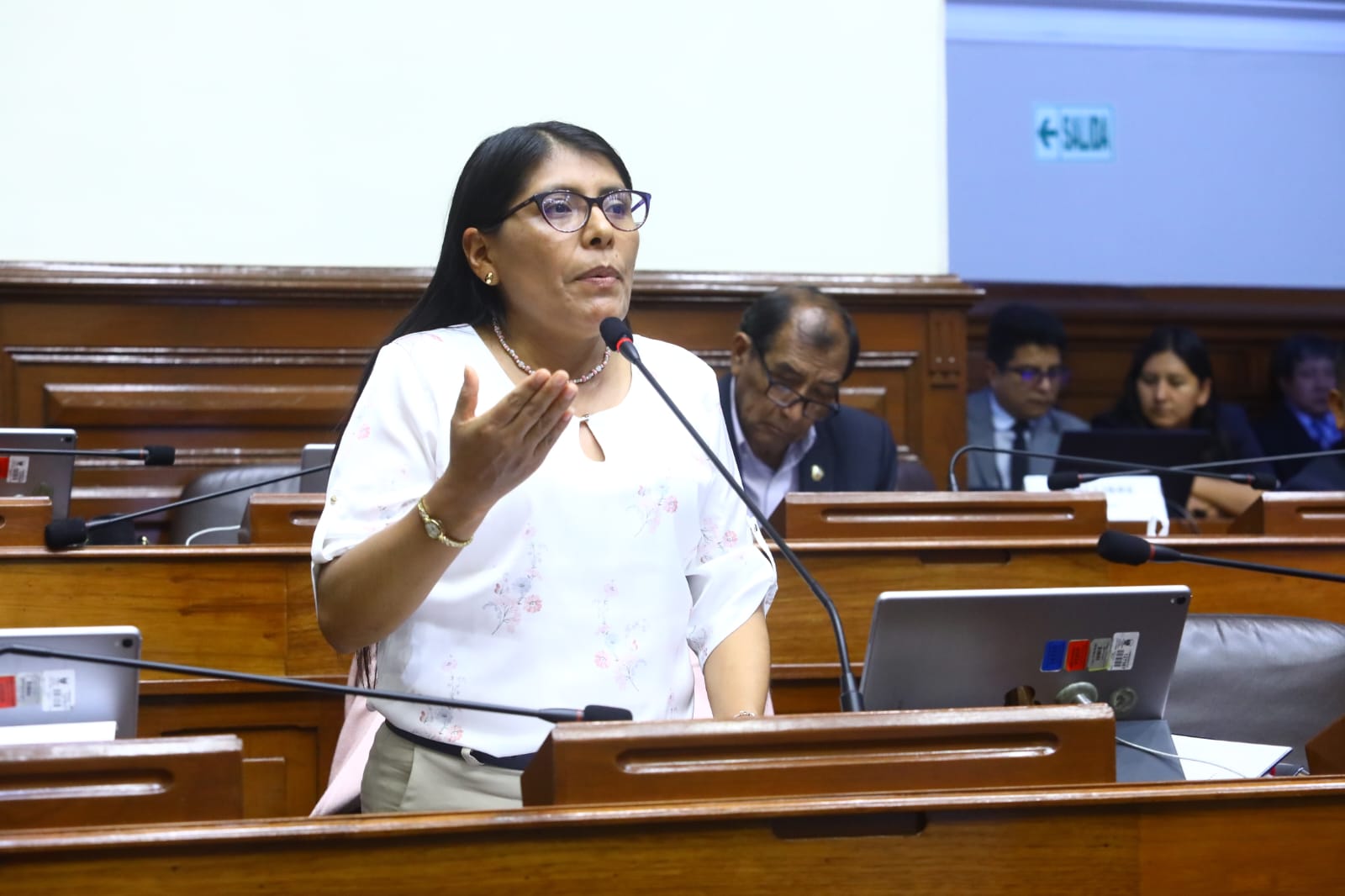 Margot Palacios, después de ser expulsada de la bancada Perú Libre, declaró: “El cerronismo ha fabricado en mi contra una vendetta ilegal y absurda”.