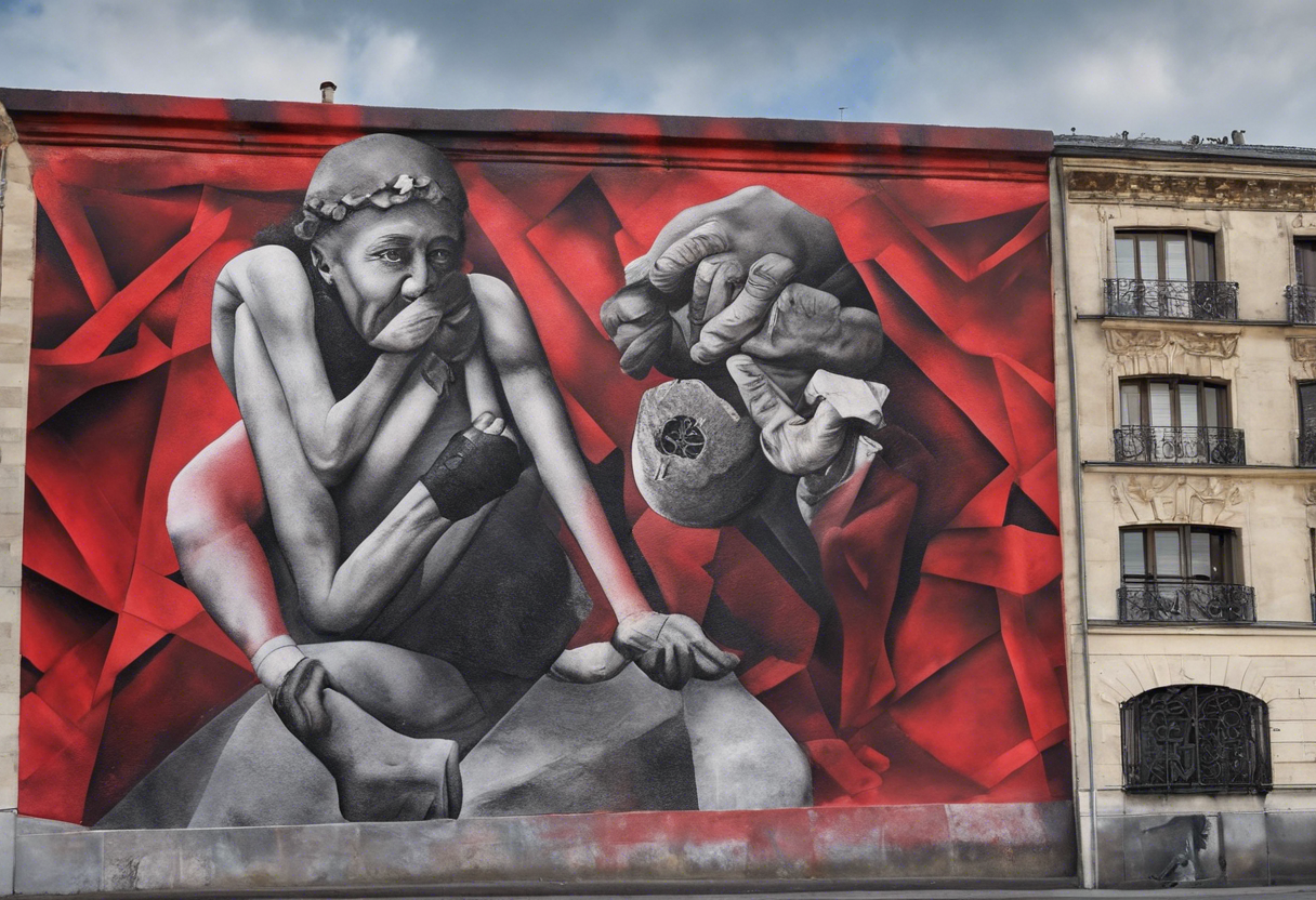 Detenidos tres búlgaros por ser sospechosos de vandalizar con manos rojas un mural del Holocausto en París