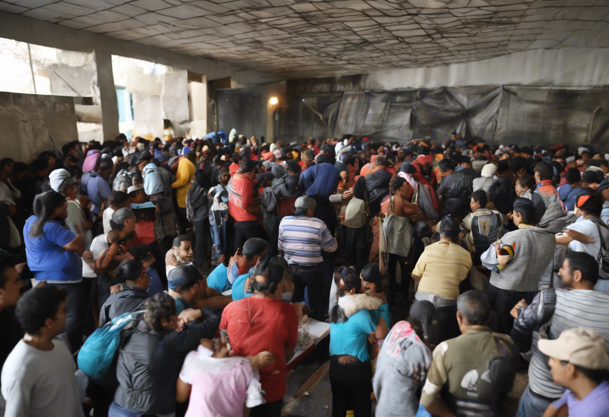 Venezolanos forman largas colas en su embajada para realizar trámites migratorios