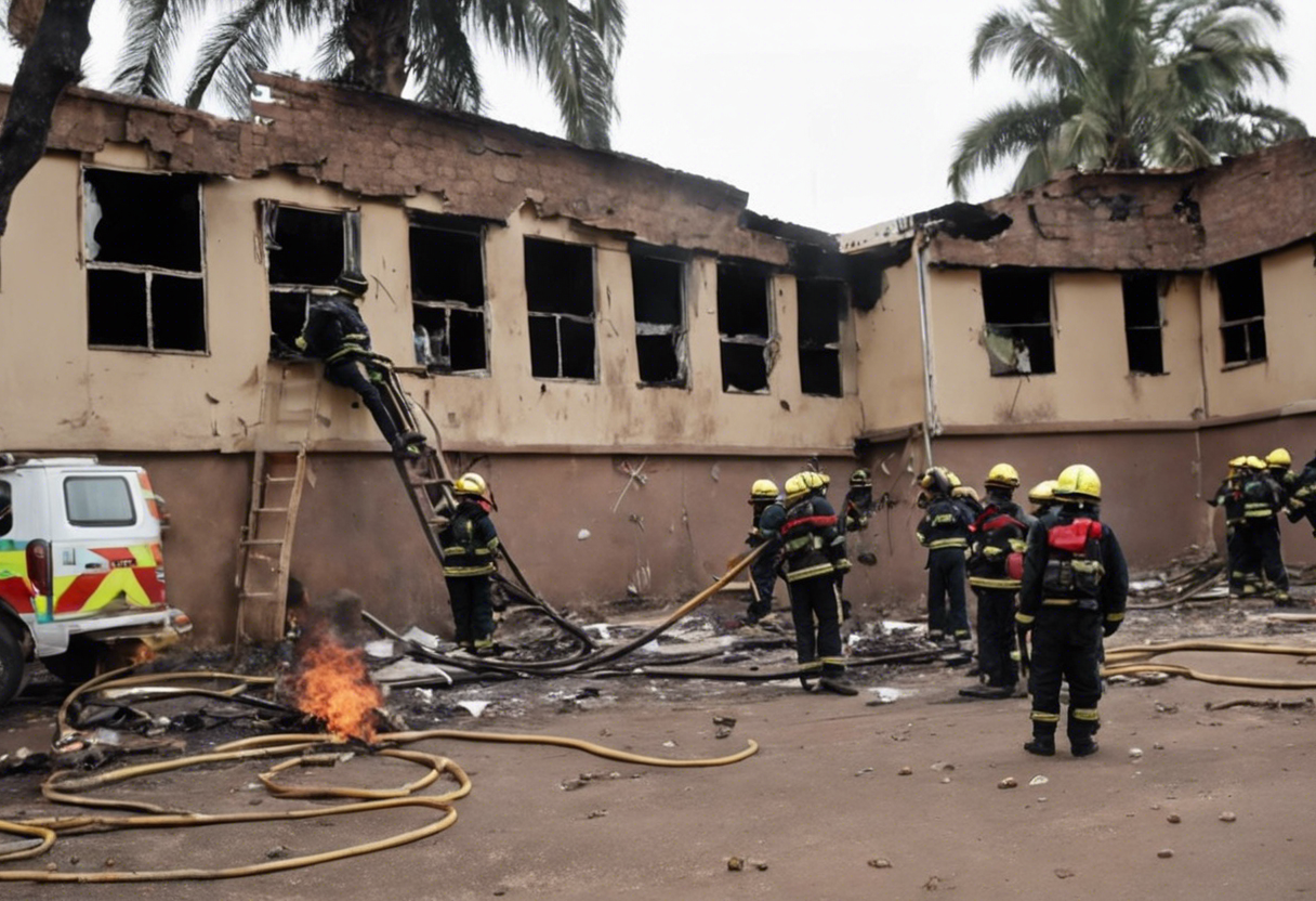 Mueren 17 niños debido a un incendio en un dormitorio en una escuela en Kenia