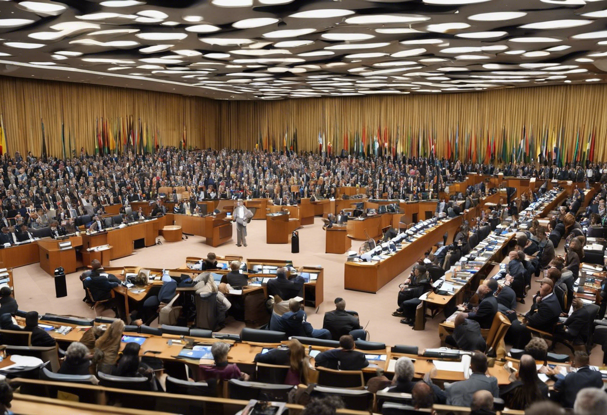 Canciller Elmer Schialer participó en la Plenaria de la Cumbre para el Futuro de la Asamblea de las Naciones Unidas