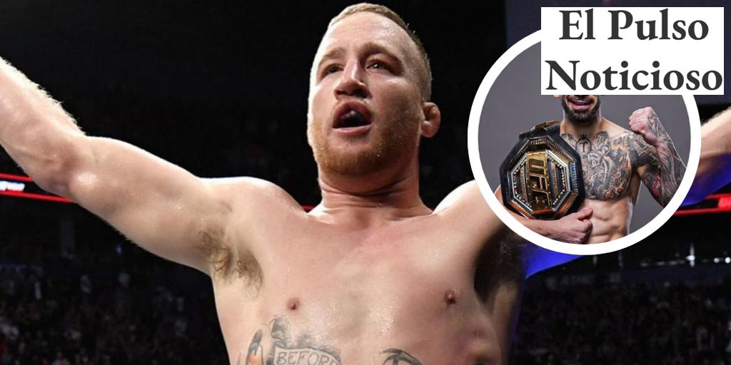 Justin Gaethje celebra la llegada de Ilia Topuria a la división de peso ligero de UFC